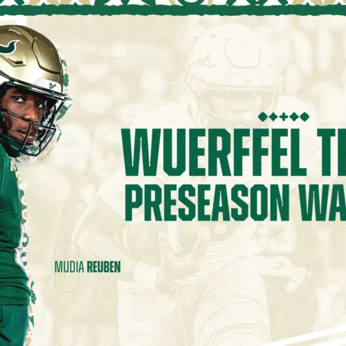South Florida Football’s Reuben Named to Wuerffel Trophy Watch List